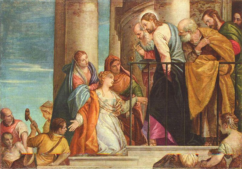 Paolo Veronese Die Heilung des Blutfussigen oil painting picture